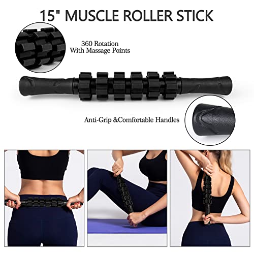 5 in 1 High Density Foam Roller Set for Muscle Recovery and Flexibility