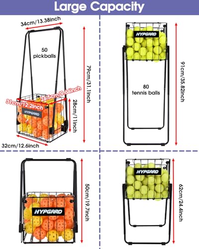 2-in-1 Pickleball & Tennis Ball Hopper - Foldable Collector