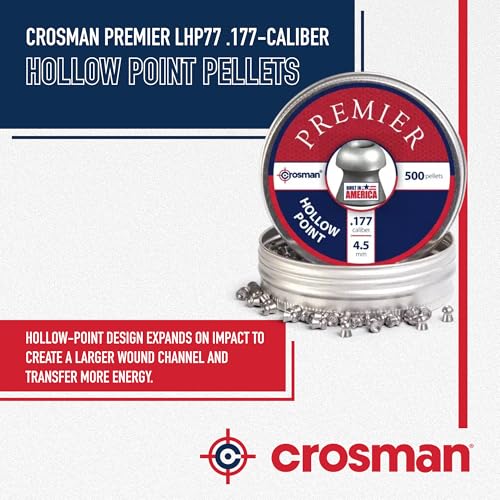 Hollow Point Pellets - .177 Caliber, 500 Count