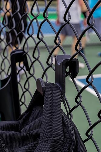 Heavy-Duty Chain Link Fence Hook with Paracord Lanyard for Sports Bags