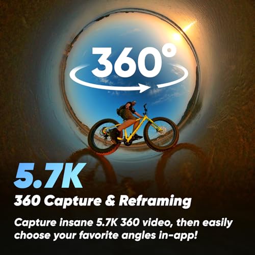 360 Action Camera - Insta360 X3 with 5.7K HDR Video, Waterproof, Standalone