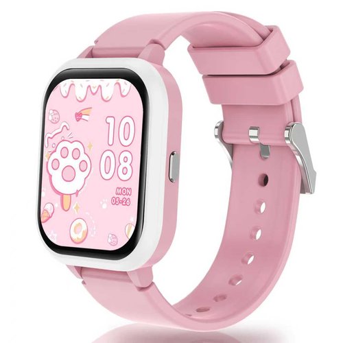 Pink Smart Watch for Girls, IP68 Youth Watch with 20+ Sports Modes, 1.8" Bluetooth Girls Fitness Tracker with APP, Heart Rate Sleep Monitor, Pedometer, Class Mode, 13 Alarms, Game, Teens Festival Gift