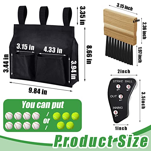 Baseball Umpire Gear Set with Bag Brush & Clicker - Softball Referee Equipment