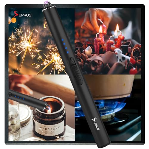 Electric Arc Flameless USB Rechargeable Lighter with Safety Lock - Black