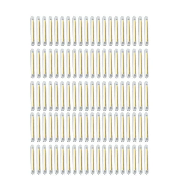 Fluorescent Fishing Float Light Sticks - 100 Pack, 3mm