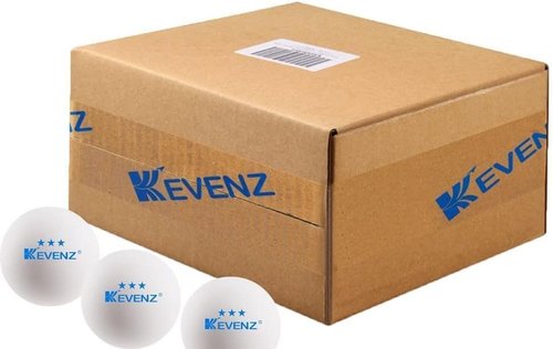 KEVENZ 3 Star Ping Pong Balls - 40+mm Advanced Table Tennis Balls for Training & Competition | White