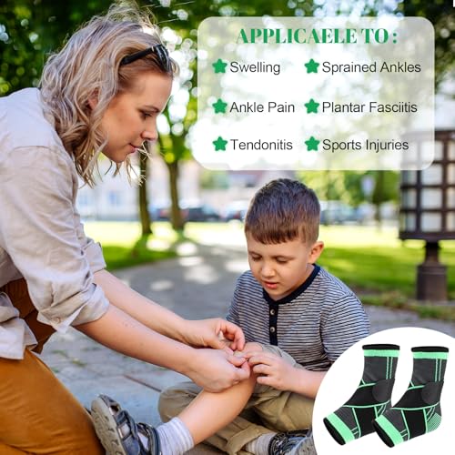 Kids Ankle Brace - Compression Support Socks for Sports