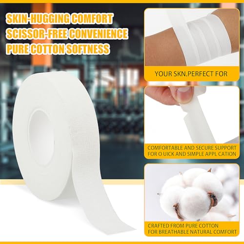 Extra Strong White Finger Tape - 0.6 Inch x 32 Feet Athletic Tape