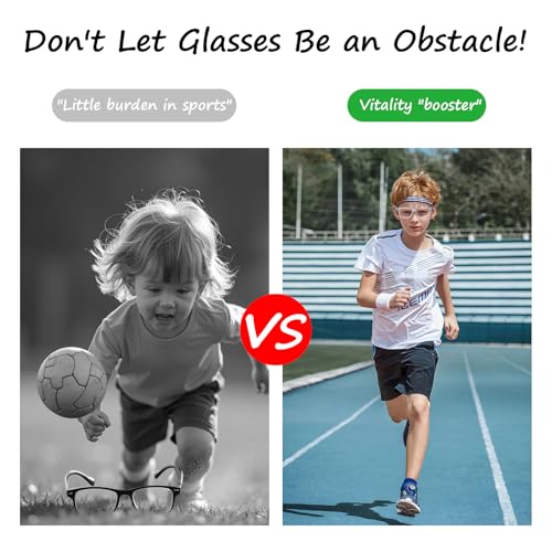 Unbreakable Kids Glasses - TR90 Frame, 180° Ultra-Flexible