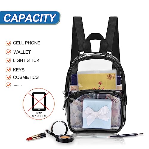 USPECLARE Clear Mini Backpack Stadium Approved for Little Boys &