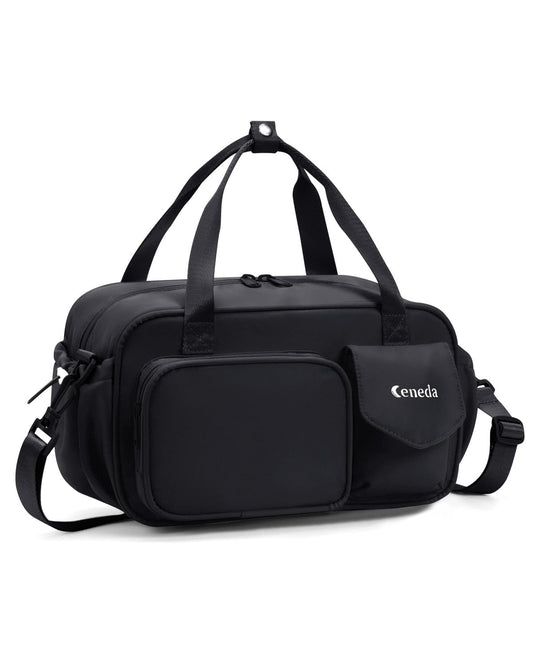 Ceneda 12 inch Mini Gym Bag for Women, Small Duffle Bag with Wet Pocket, Lightweight Multi-Pocket Travel Tote for Yoga, Sports, Workout, Daily Use - Water-Resistant