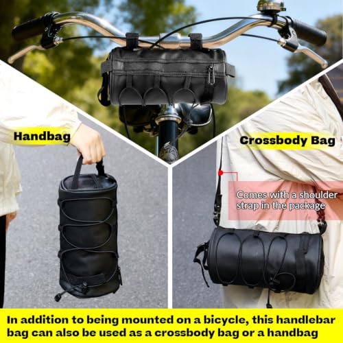 Waterproof Bike Handlebar Bag - 2.5L Storage with Strap