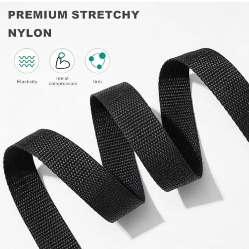 2 Sets 1" x 4ft Battery Tie Down Strap Kit with Stainless Steel Buckle