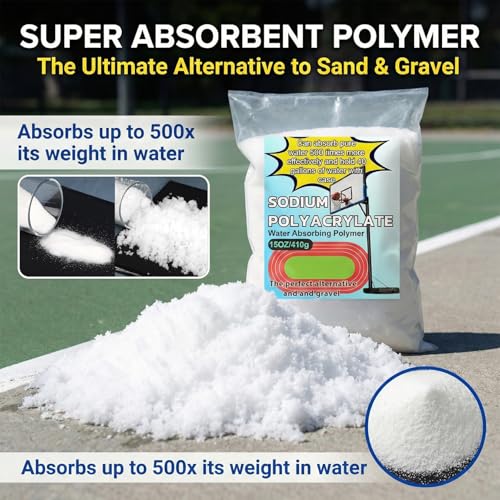 Sodium Polyacrylate Hydrogel Beads - 15oz Water Absorbing Polymer