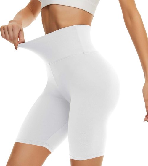 CAMPSNAIL Biker Shorts for Women - High Waisted Tummy Control Spandex | 3"/5"/8" Booty Shorts for Yoga & Dance