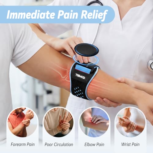 Tennis Elbow Brace for Men Women Blue-S/M – Support for Tendonitis & Golfers Elbow