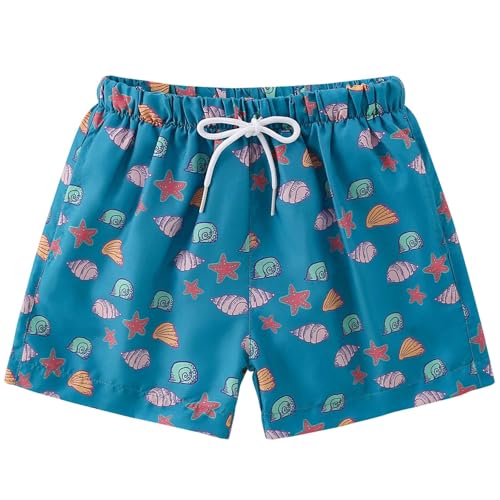Toddler Boy Swim Trunks Quick Dry Lightweight Shorts with Pocket - 4-5T Seasnail