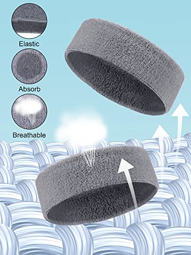 Kids Sweatbands - 6 Colorful Headbands for Sports