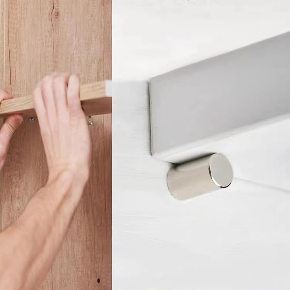 40Pcs 0.31 Inch 8 MM Shelf Support Peg 8mm Shelf Pins Kit Bracket Shelf Holder Replacement Peg for Cabinet Shelf Kitchen Furniture Book Shelves Holder Locking Pins (8mm)