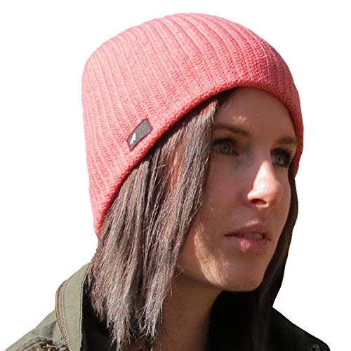 Daily Beanie Hat - Unisex Knit Skull Cap - Pink