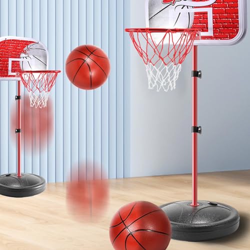 Mini Basketball Nets Replacement - 8 Pcs for 8-10.25" Rims - White Red