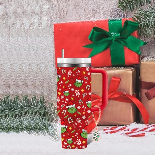 Christmas Tumbler Handle Charms - 4 Piece Holiday Accessory Set C-4pcs-a
