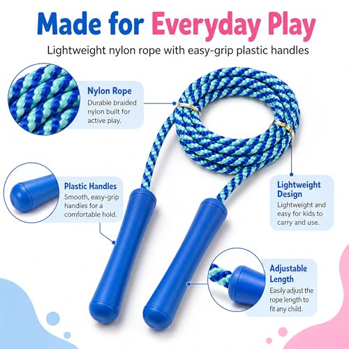 Adjustable Colorful Jump Rope - 3 Pack for Kids & Teens