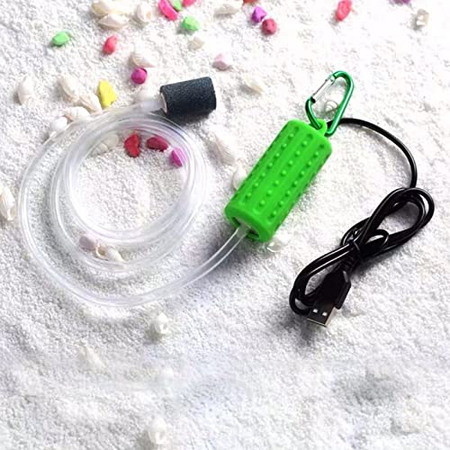 USB Aquarium Air Pump - Mini Silent Oxygen Pump - Light Green