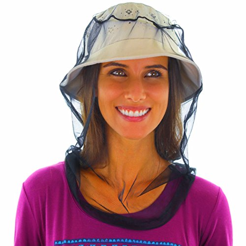 Mosquito Head Net with Carrying Pouch - Insect Protection for Outdoors