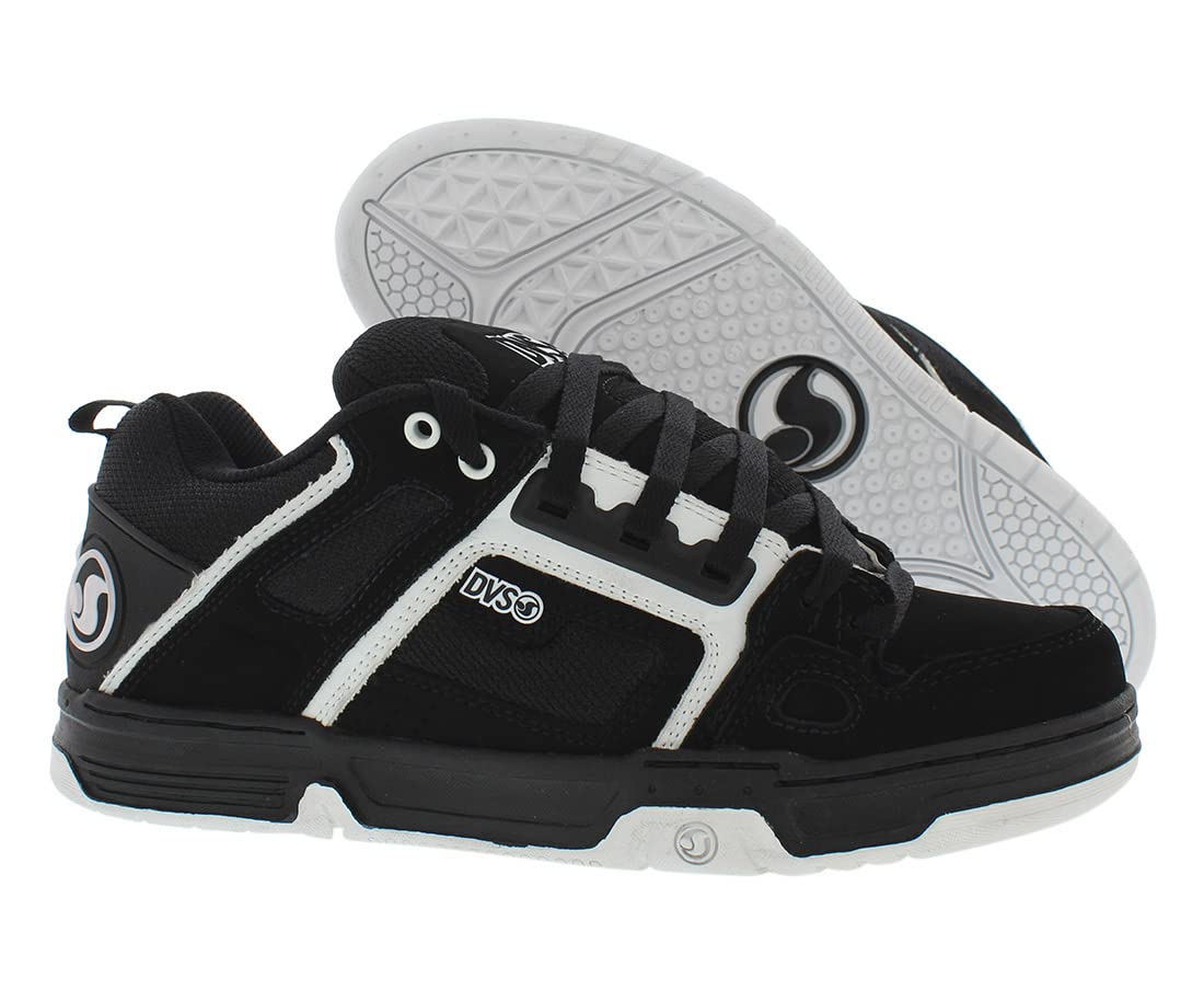 DVS Men's Skateboarding Shoes, Black White, 6.5 Medium US