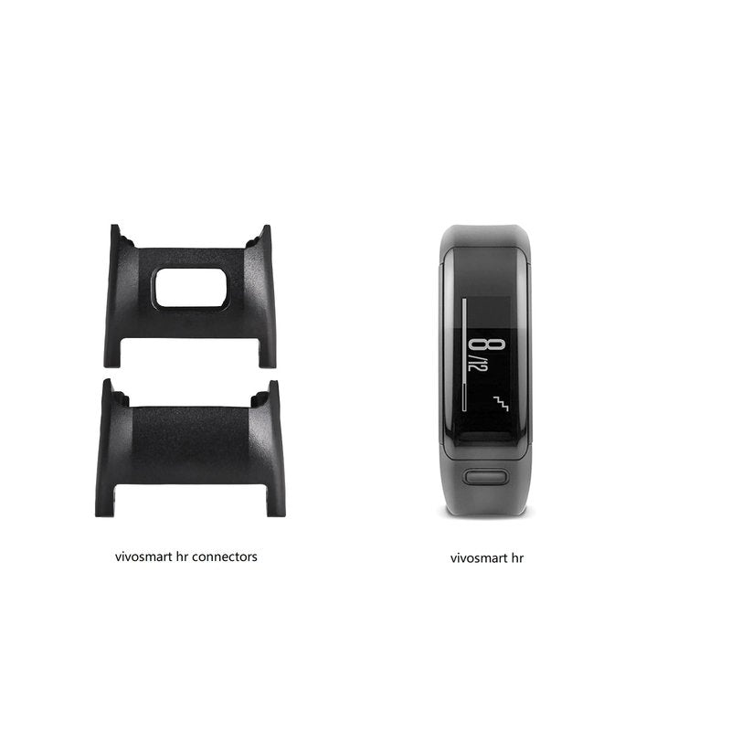 C2D JOY Canvas Nylon Strap Compatible for vivosmart HR/HR+ Plus Activity Tracker and Approach X40 Replacement band with Adapters - Black