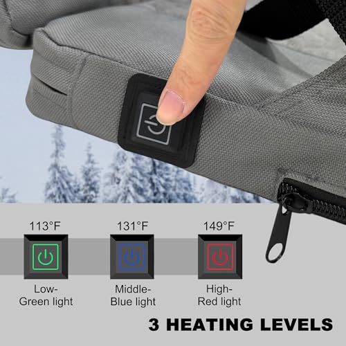 USB Heated Stadium Seat Cushion - Foldable & Portable