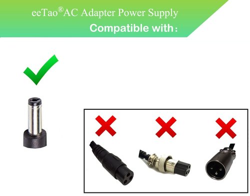 eeTao AC/DC Adapter Charger Compatible with Razor Crazy Cart Shift Lightshow 20143401 12V Sealed Lead-Acid SLA Rechargeable Battery Pack HUB Motor Electric Ride-on Drifting Go-Kart Power Supply