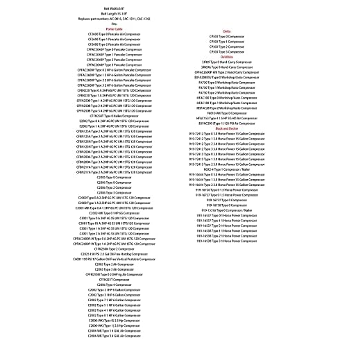 AC-0815 Oil Free Air Compressor Timing Belt Fits Dewalt Devilbiss Porter Cable Makita Sears Craftsman Air Compressor CAC-1311 CAC-1342