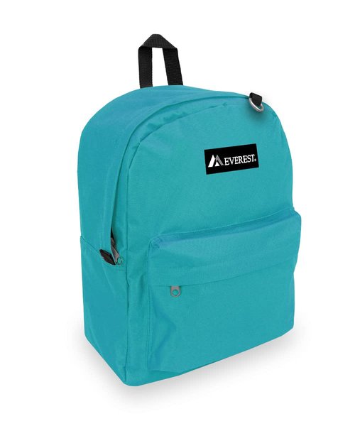 Everest Classic Backpack, Turquoise, One Size