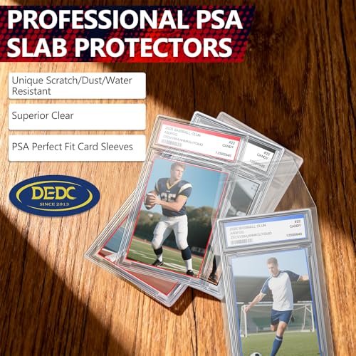 Graded Card Sleeves for PSA Slabs - 100 Pack Reclosable Protective Bags