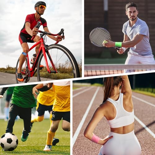 9 Rolls Prewrap Athletic Tape - 108 Yards in 9 Colors