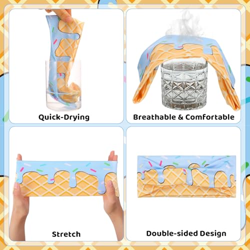 Ice Cream Sports Headband & Sock Set - Blue
