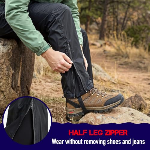 Nomad Men's Waterproof Rain Pants - Lightweight Breathable Hiking & Cycling Overpants