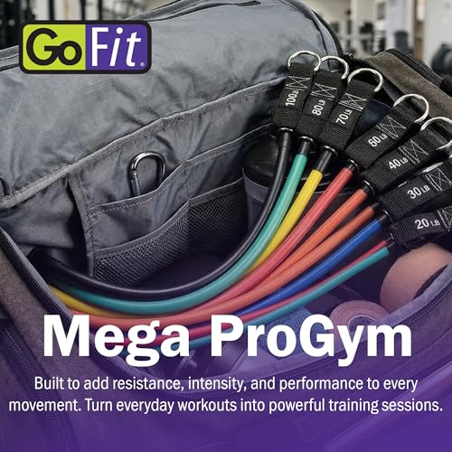 Adjustable Resistance Band System - 450 lbs Home Gym Kit