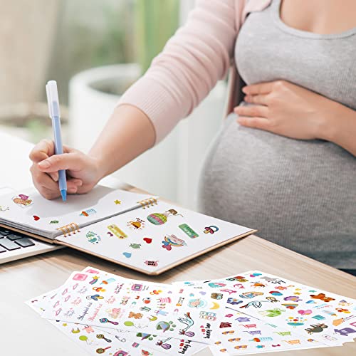 24 Sheets Baby Scrapbook Stickers - Pregnancy & First Year Themes