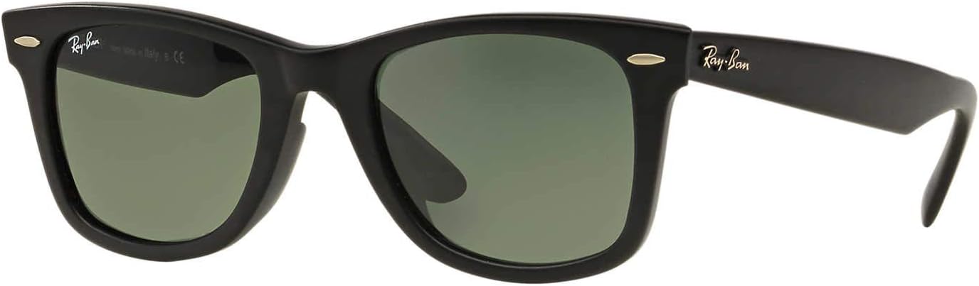 Ray-Ban Wayfarer Sunglasses - Original Low Bridge Fit Square Design for Unisex Adults