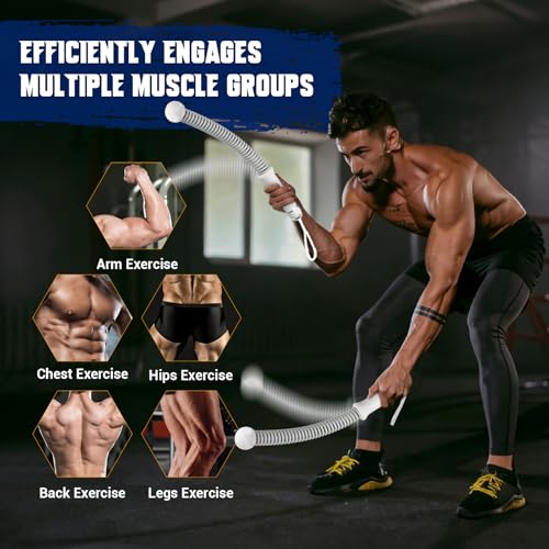 Ropeless Weighted Battle Rope for Home Gym - Portable Cordless Set