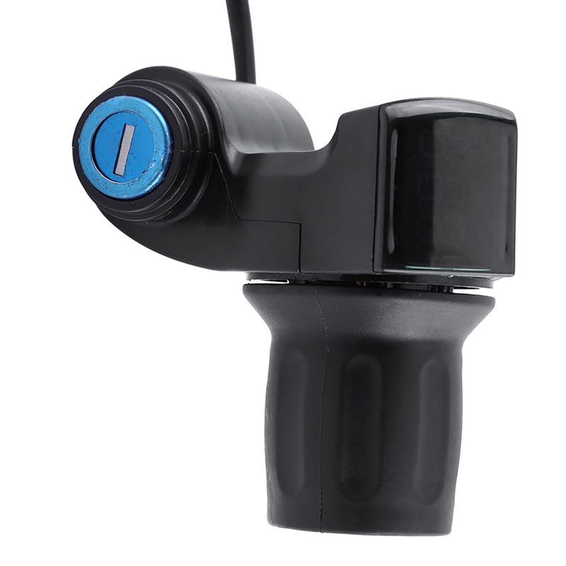 WGFOIP Motor Scooter Speed Controller, Real Time Display ABS + PVC 2pcs Half Throttle for Scooter for Electric Vehicle for Tricycle