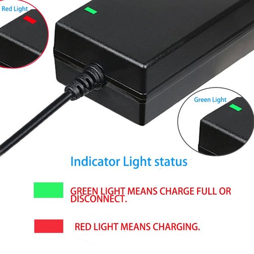 Jucuwe 42V 2A DC Male Power Adapter for 36V Electric Bike Lithium Battery Charger,Escooter Ebike Battery Charger Connector Diameter 5.5mmx2.1mm/2.5mm
