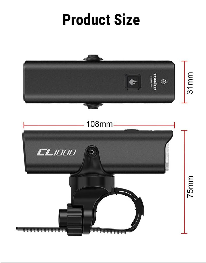 TOWILD Bike Light Accessories Wireless Remote Control for Bike Light CL1200 CL600 CL900 BR1000 CL1200Pro CL1000