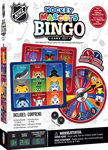 MasterPieces NHL Mascots Bingo Game - League Edition for Kids 3+