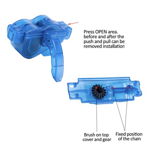 BOBILIFE Bike Cleaner Tools, Chain and Gear Cleaning Brush Maintenance Kit for Bike & Motorcycle