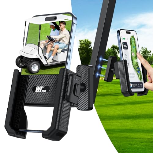 Magnetic Golf Cart Phone Holder - 360° Rotatable, Secure Fit