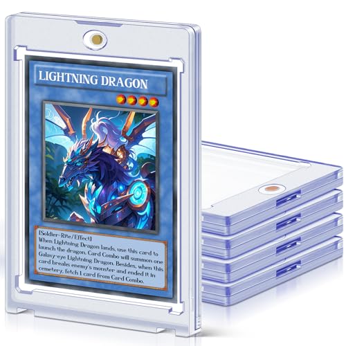 Magnetic Card Holders 5 Count for Trading Cards - 35pt Sleeves